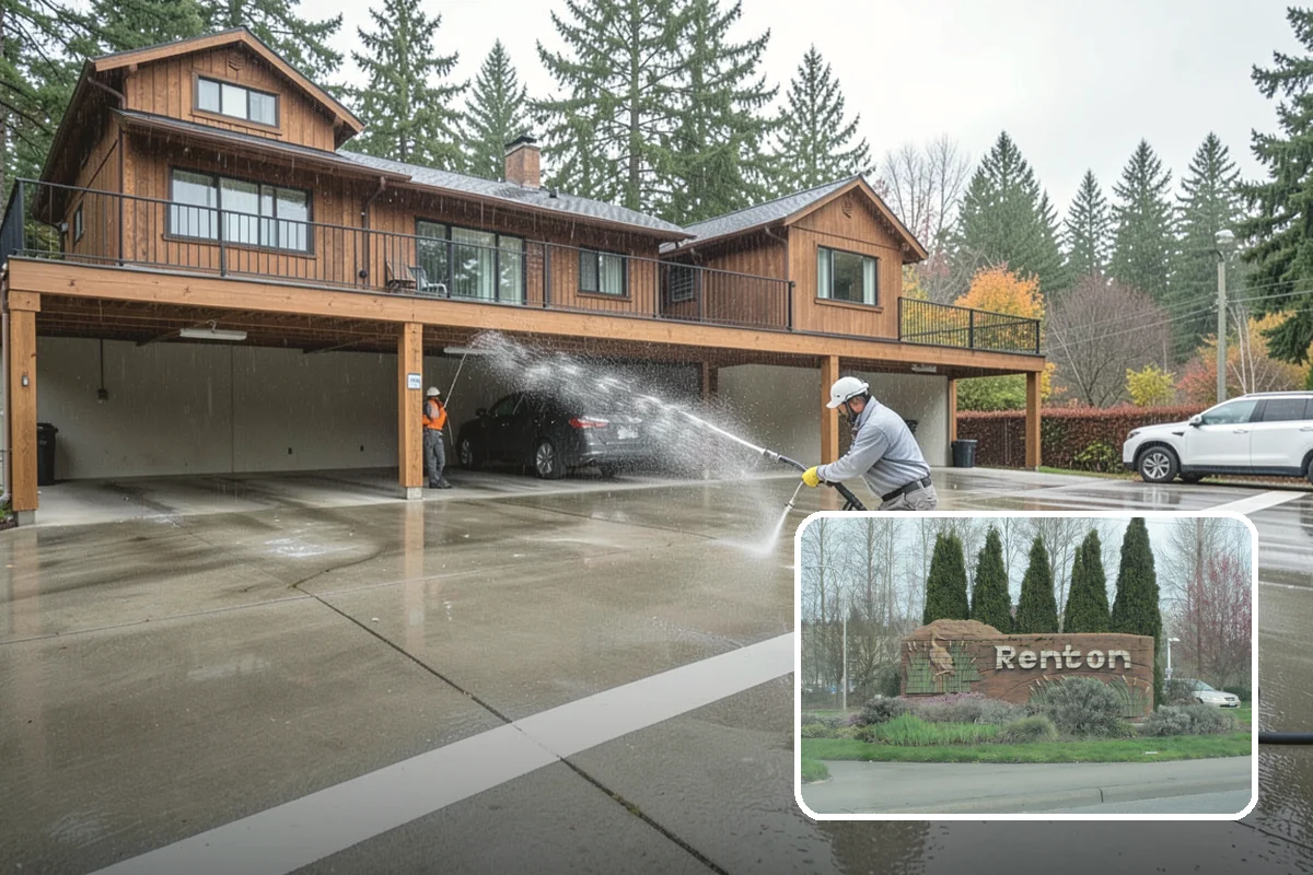 Stone Surface Cleaning in Renton, King County, WA - Clears moss, algae, and organic staining from stone