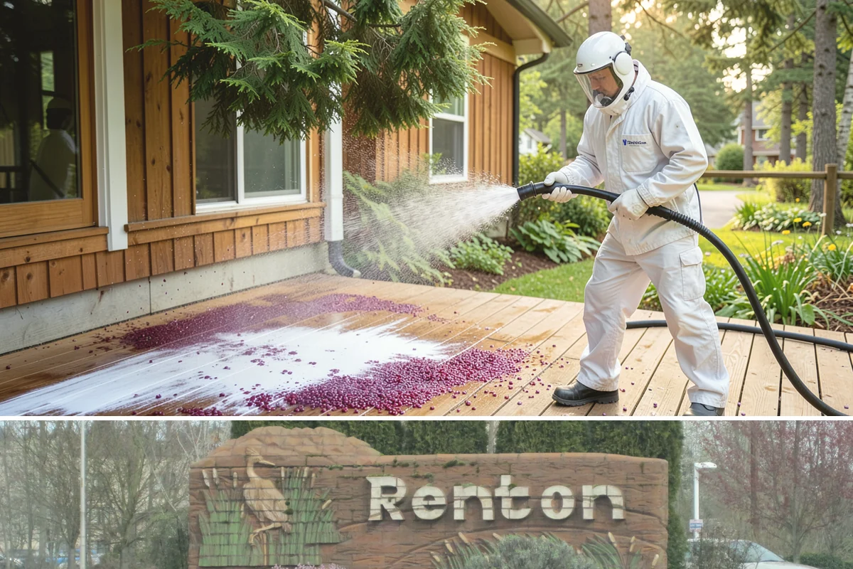 Stone Surface Cleaning in Renton, King County, WA - Clean stone surfaces in spring or summer to remove the moss and algae that thrive through the damp, shaded winter.
