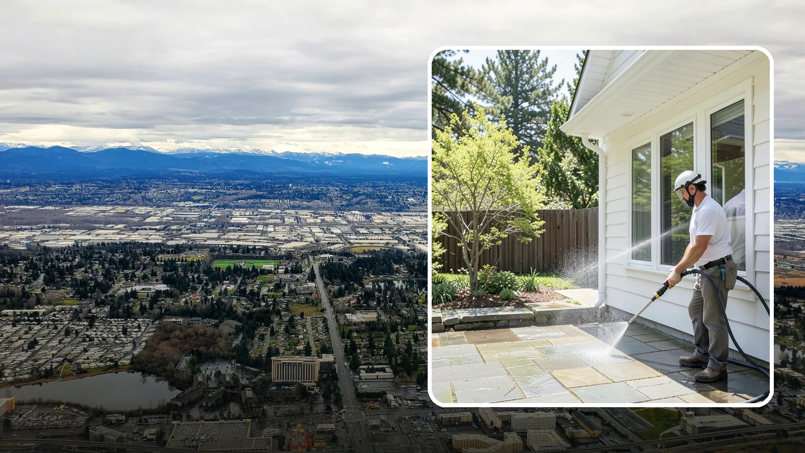 Stone Surface Cleaning in SeaTac, King County, WA - Cleaning of natural and manufactured stone surfaces that clears moss, algae, and staining while protecting the stone.