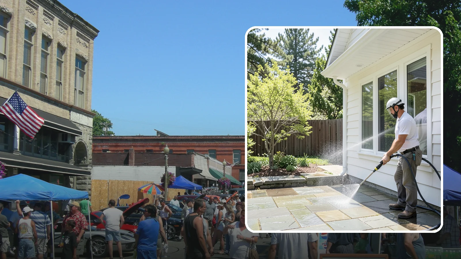 Stone Surface Cleaning in Snohomish, Snohomish County, WA - Cleaning of natural and manufactured stone surfaces that clears moss, algae, and staining while protecting the stone.