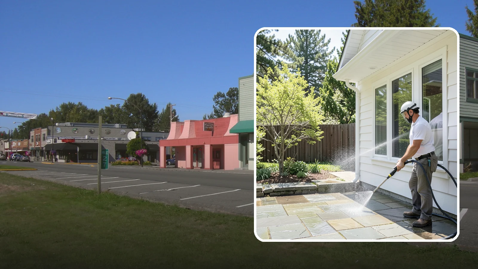 Stone Surface Cleaning in Snoqualmie, King County, WA - Cleaning of natural and manufactured stone surfaces that clears moss, algae, and staining while protecting the stone.