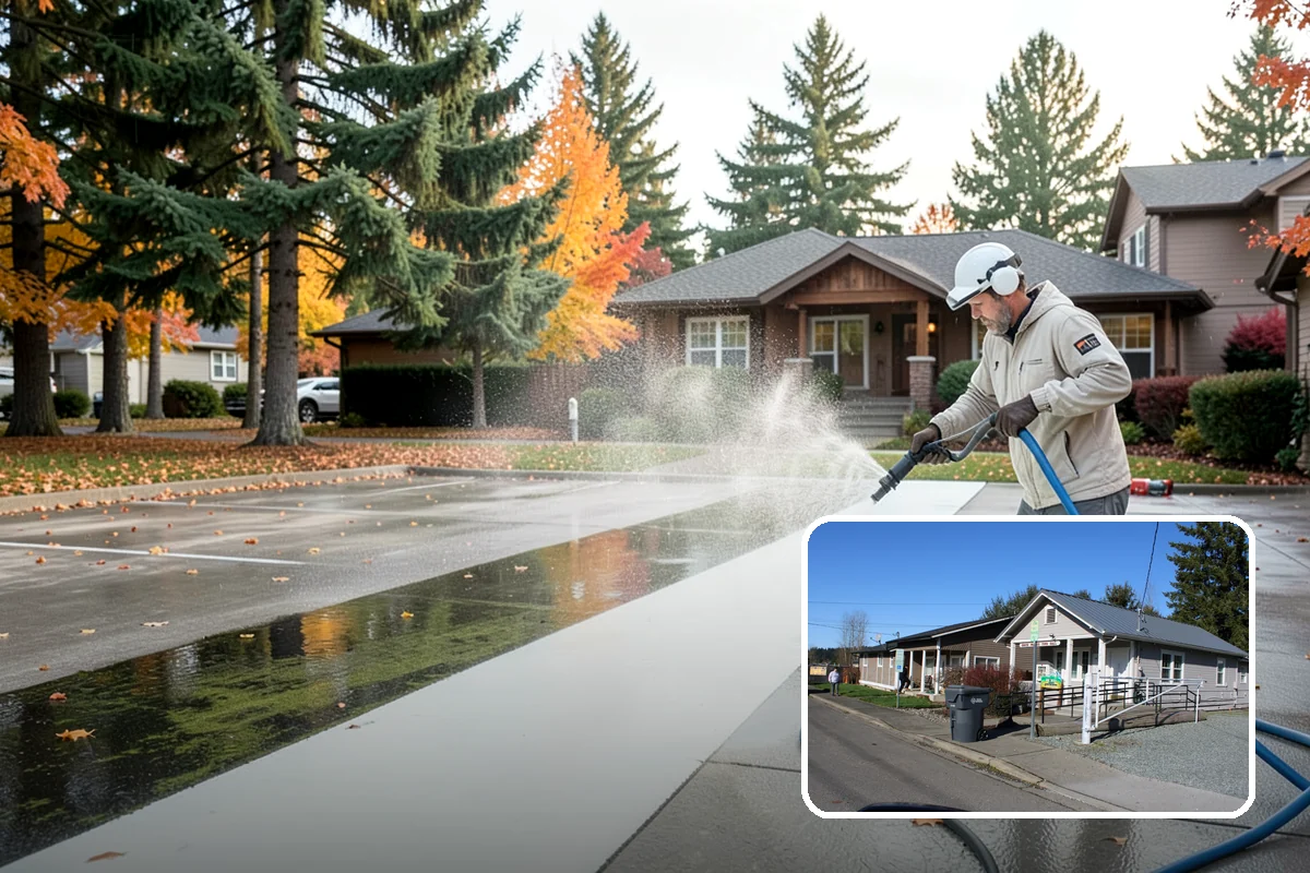Stone Surface Cleaning in South Prairie, Pierce County, WA - Clears moss, algae, and organic staining from stone