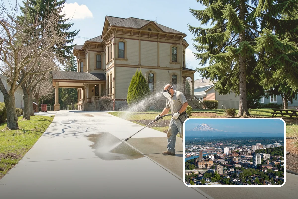 Stone Surface Cleaning in Tacoma, Pierce County, WA - Clears moss, algae, and organic staining from stone