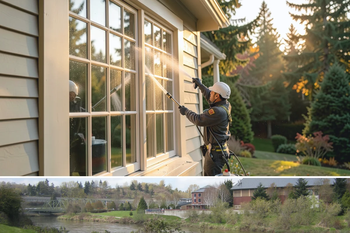 Stone Surface Cleaning in Tukwila, King County, WA - Clean stone surfaces in spring or summer to remove the moss and algae that thrive through the damp, shaded winter.