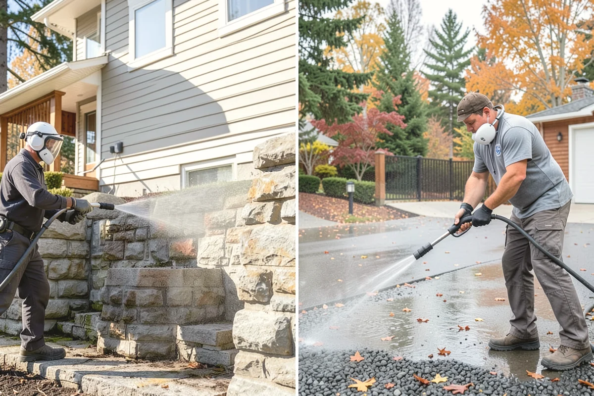 Stone Surface Cleaning in University Place, Pierce County, WA - Identify the stone type and its porosity