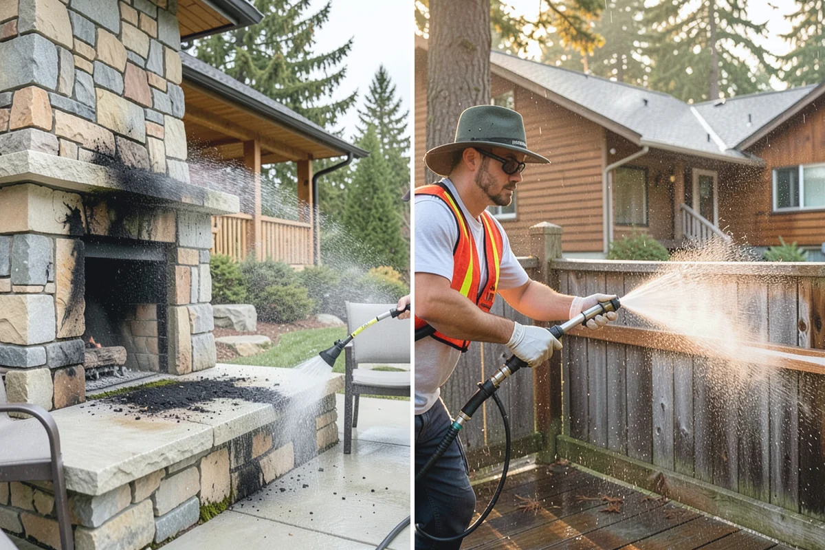 Stone Surface Cleaning in Woodinville, King County, WA - Identify the stone type and its porosity
