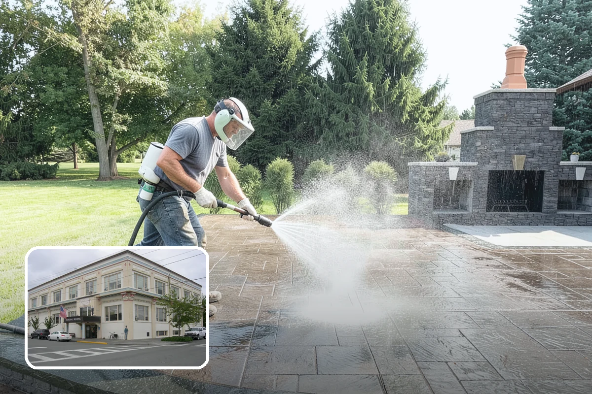 Stone Walkway Cleaning in Anacortes, Skagit County, WA - Avoids etching, pitting, or flaking the stone