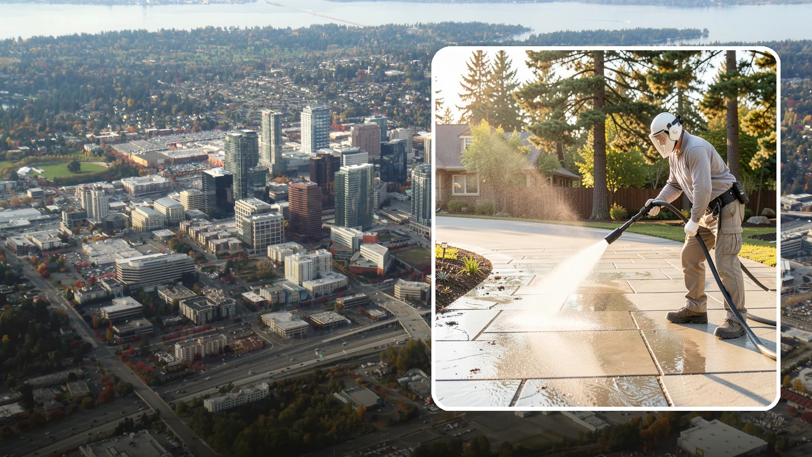 Stone Walkway Cleaning in Bellevue, King County, WA - Clean natural stone walkways with surface-safe methods that lift growth without etching the stone.