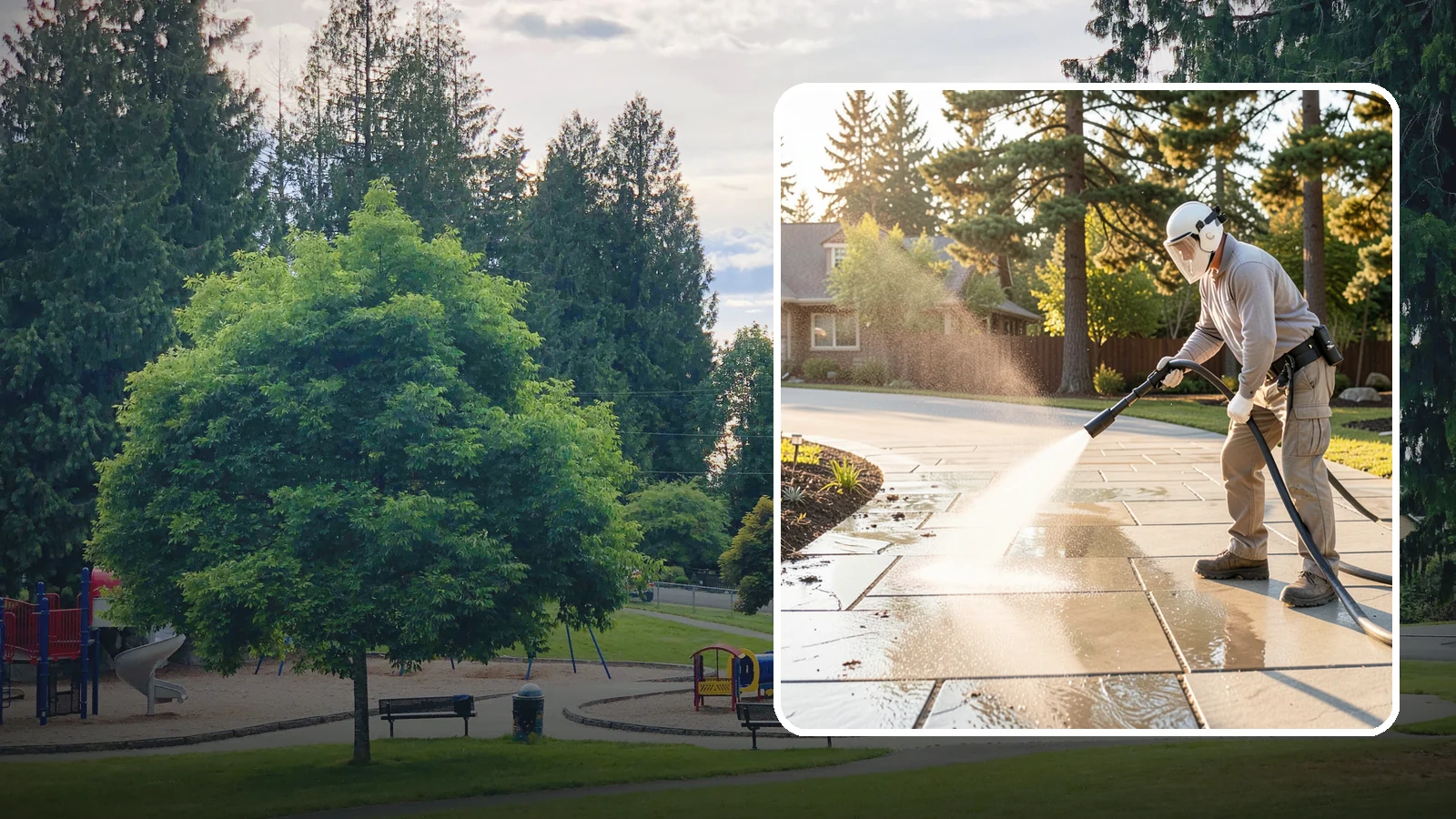 Stone Walkway Cleaning in Bonney Lake, Pierce County, WA - Clean natural stone walkways with surface-safe methods that lift growth without etching the stone.