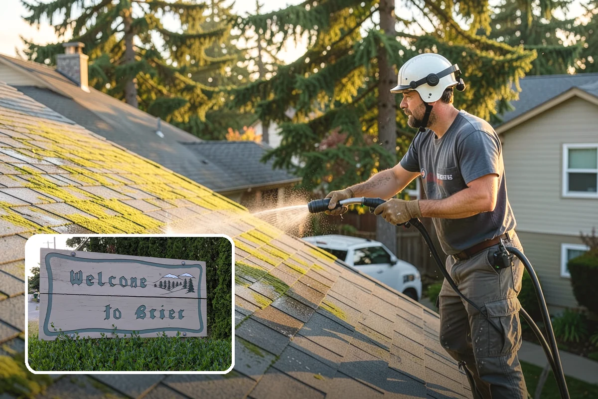 Stone Walkway Cleaning in Brier, Snohomish County, WA - Avoids etching, pitting, or flaking the stone