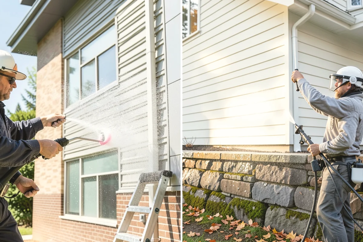 Stone Walkway Cleaning in Burien, King County, WA - Assess stone type and test a discreet area