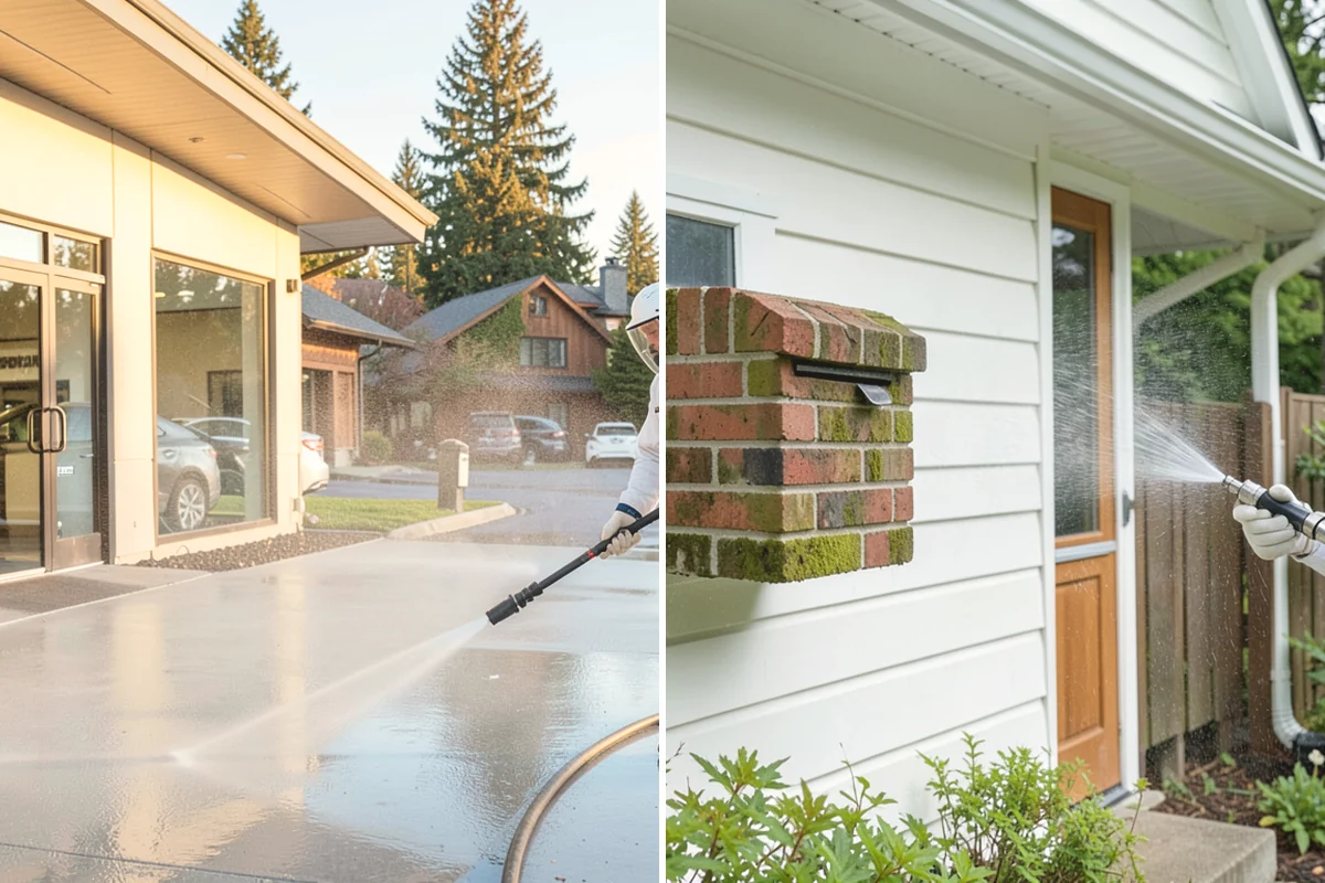 Stone Walkway Cleaning in Covington, King County, WA - Assess stone type and test a discreet area