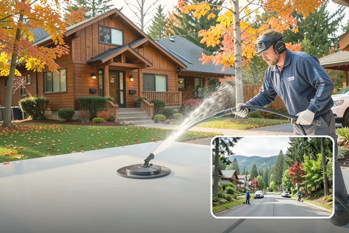 Stone Walkway Cleaning in Darrington, Snohomish County, WA - Avoids etching, pitting, or flaking the stone