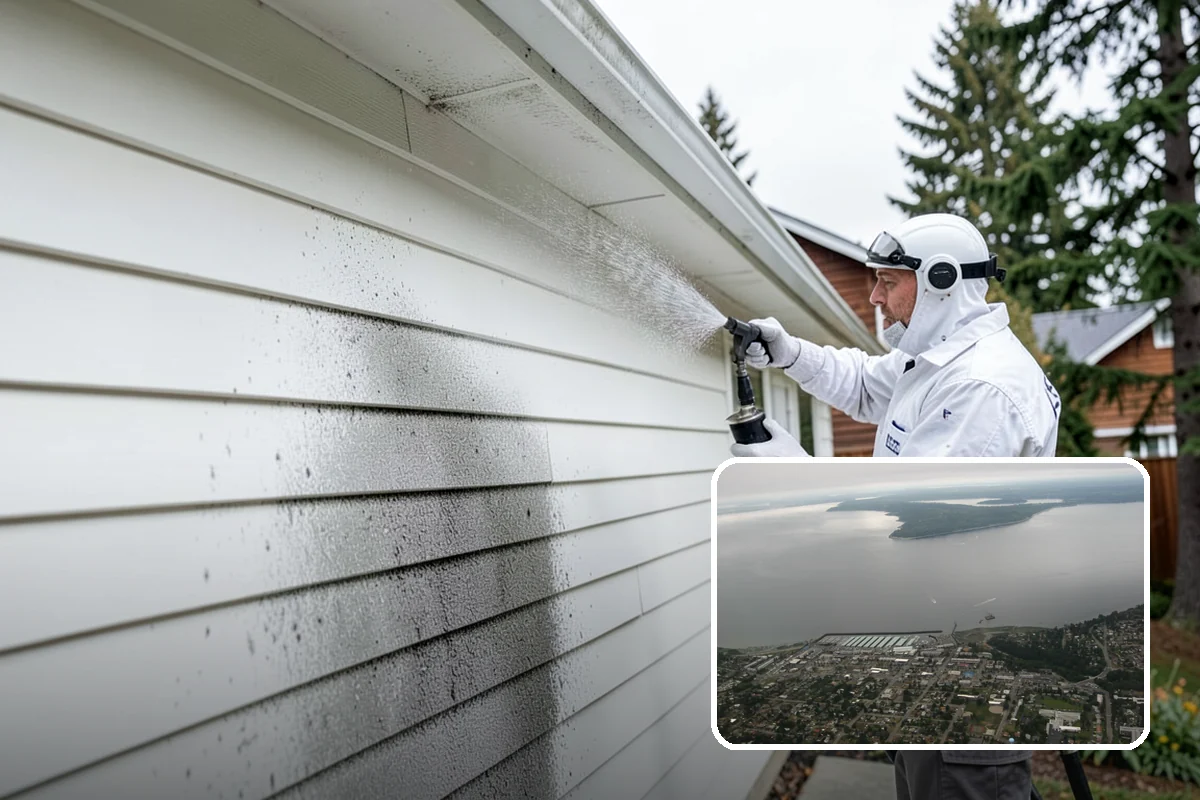 Stone Walkway Cleaning in Des Moines, King County, WA - Avoids etching, pitting, or flaking the stone