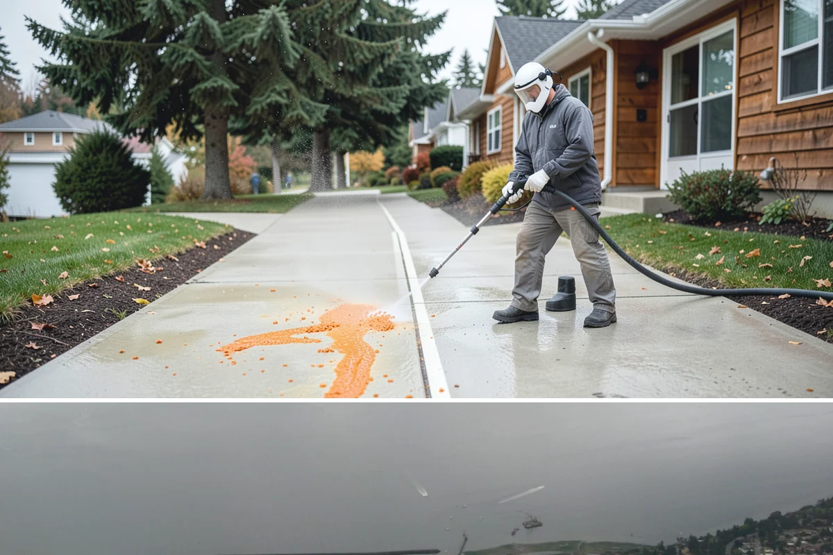 Stone Walkway Cleaning in Des Moines, King County, WA - Stone walkways clean best in warm, dry summer weeks that allow the porous surface to dry evenly.