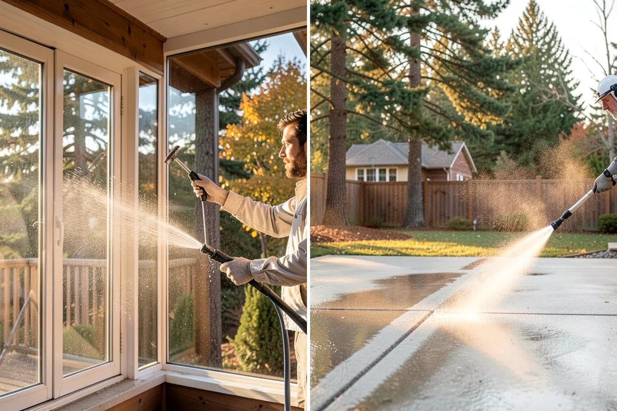 Stone Walkway Cleaning in DuPont, Pierce County, WA - Assess stone type and test a discreet area