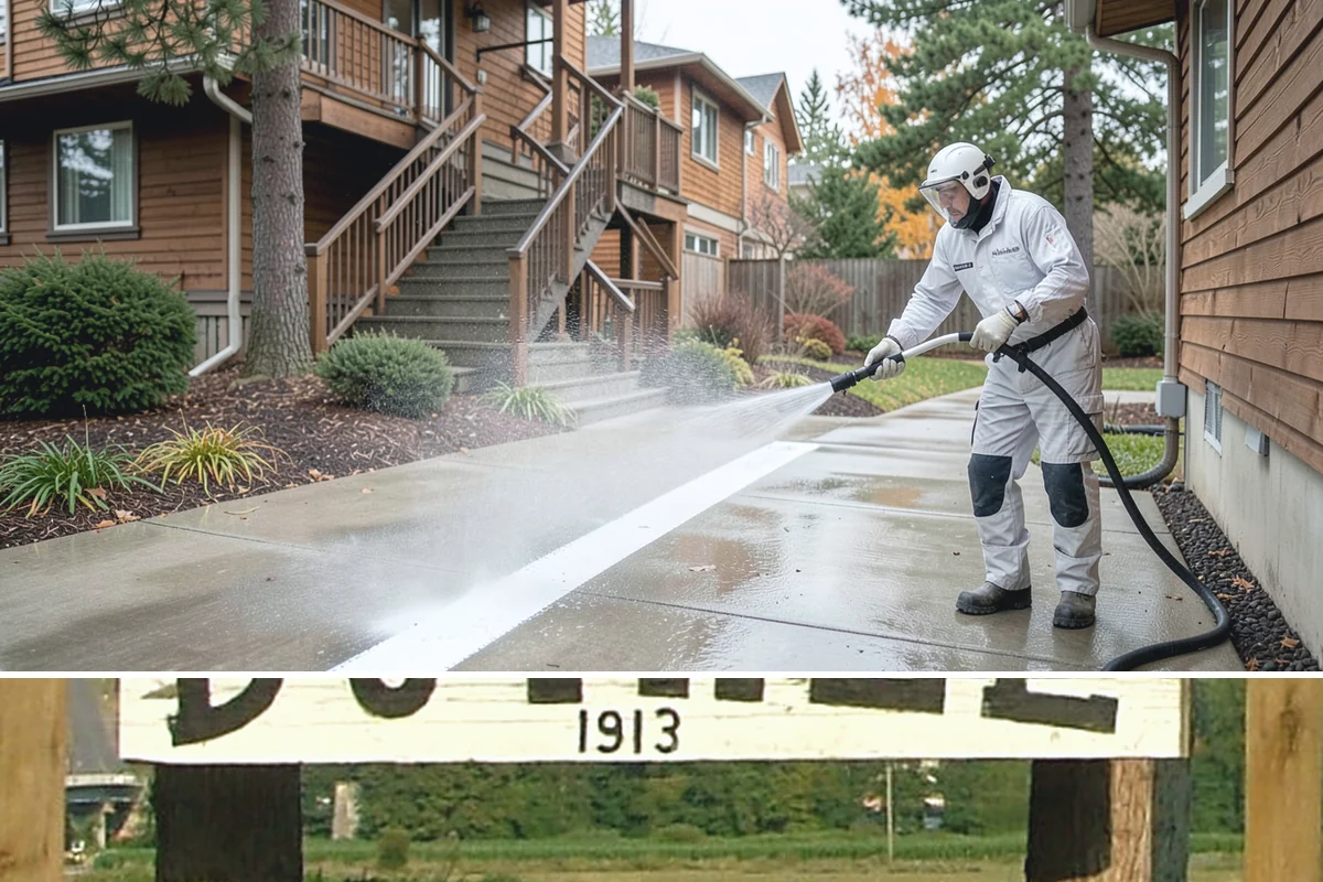 Stone Walkway Cleaning in Duvall, King County, WA - Stone walkways clean best in warm, dry summer weeks that allow the porous surface to dry evenly.