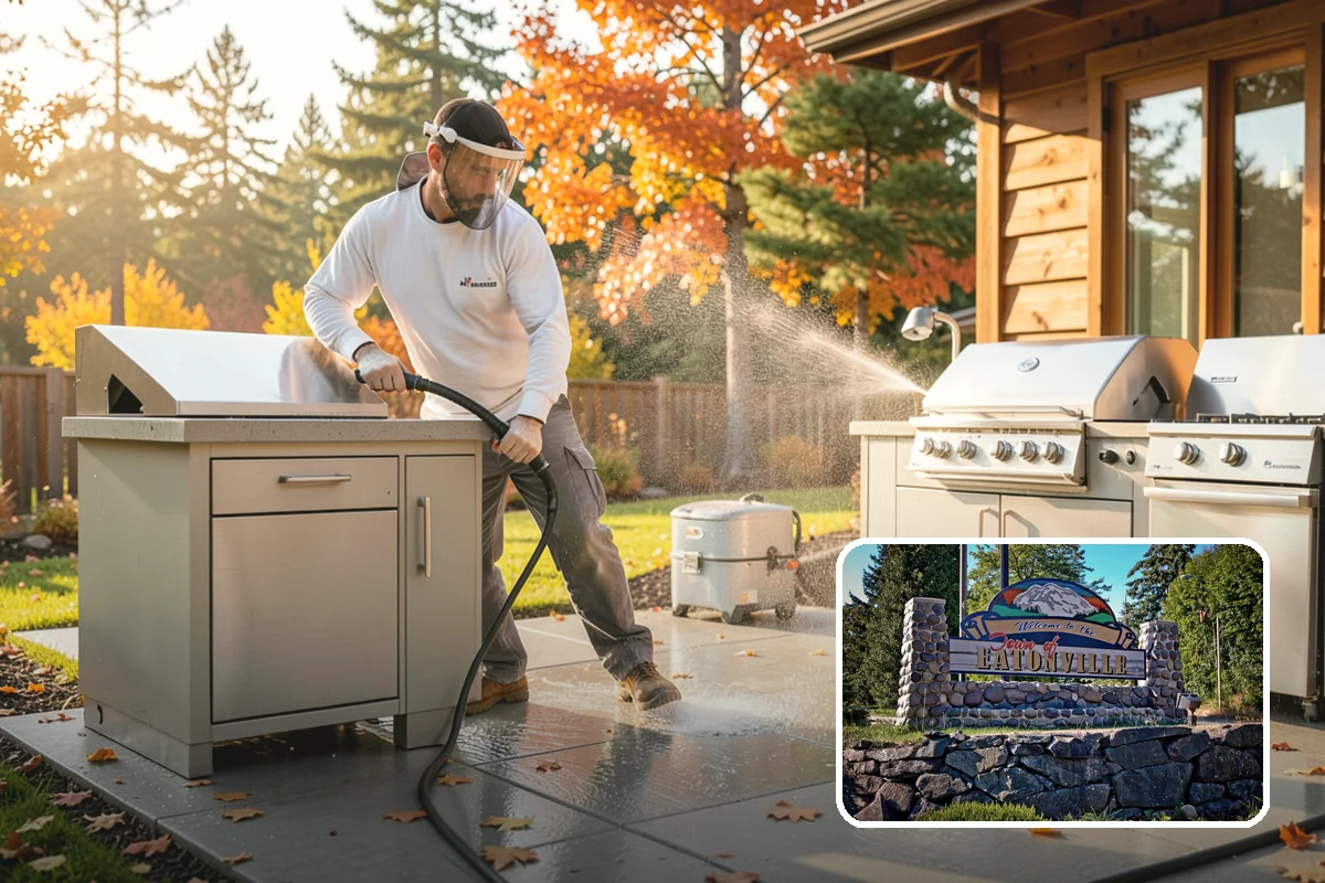 Stone Walkway Cleaning in Eatonville, Pierce County, WA - Avoids etching, pitting, or flaking the stone