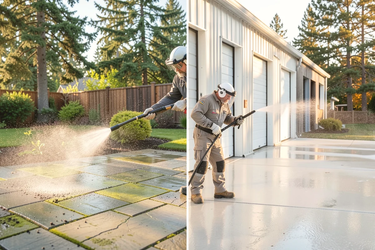 Stone Walkway Cleaning in Edgewood, Pierce County, WA - Assess stone type and test a discreet area