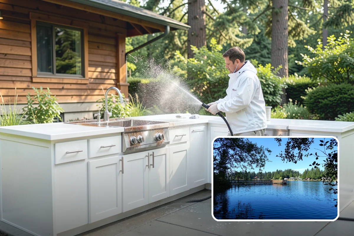 Stone Walkway Cleaning in Federal Way, King County, WA - Avoids etching, pitting, or flaking the stone