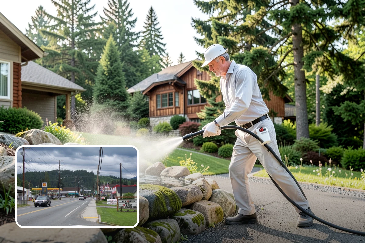 Stone Walkway Cleaning in Granite Falls, Snohomish County, WA - Avoids etching, pitting, or flaking the stone