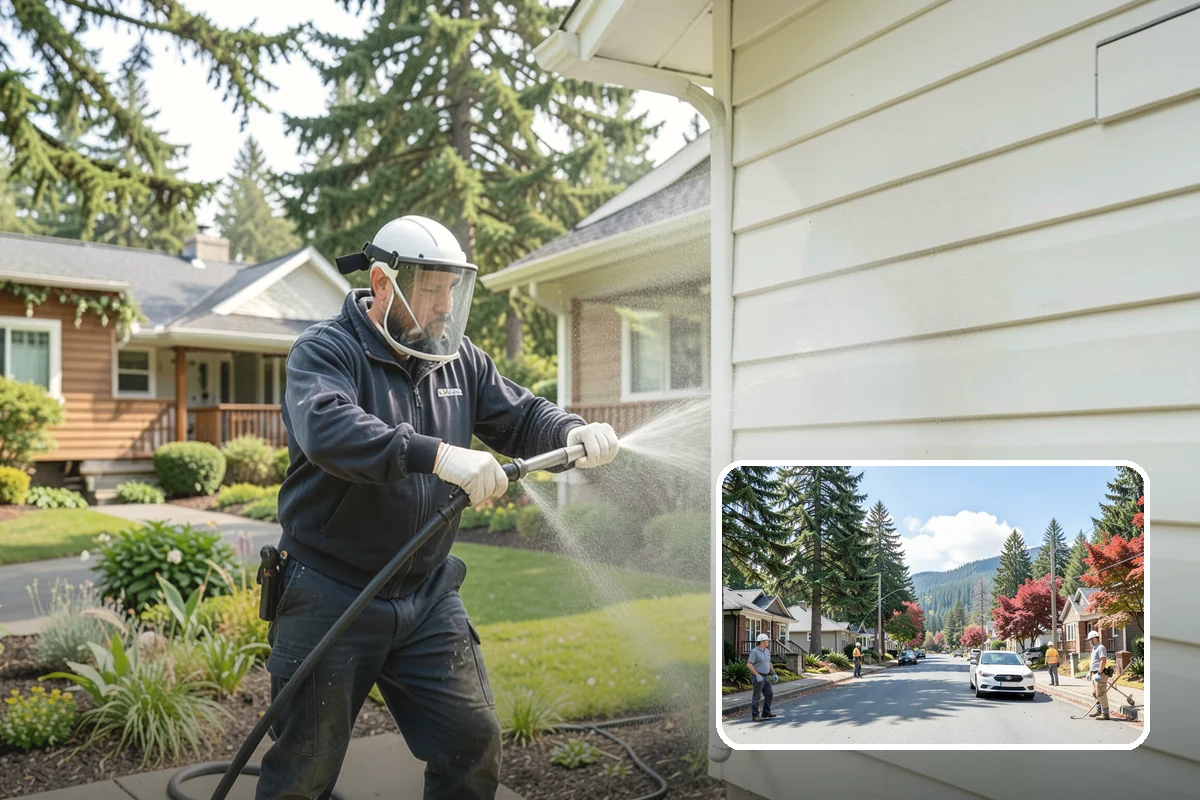 Stone Walkway Cleaning in Hunts Point, King County, WA - Avoids etching, pitting, or flaking the stone