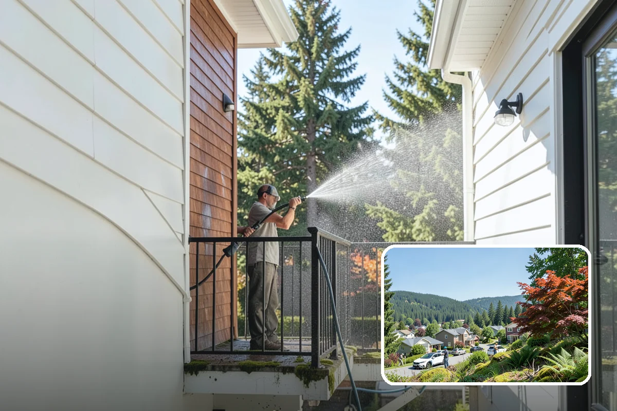 Stone Walkway Cleaning in Index, Snohomish County, WA - Avoids etching, pitting, or flaking the stone