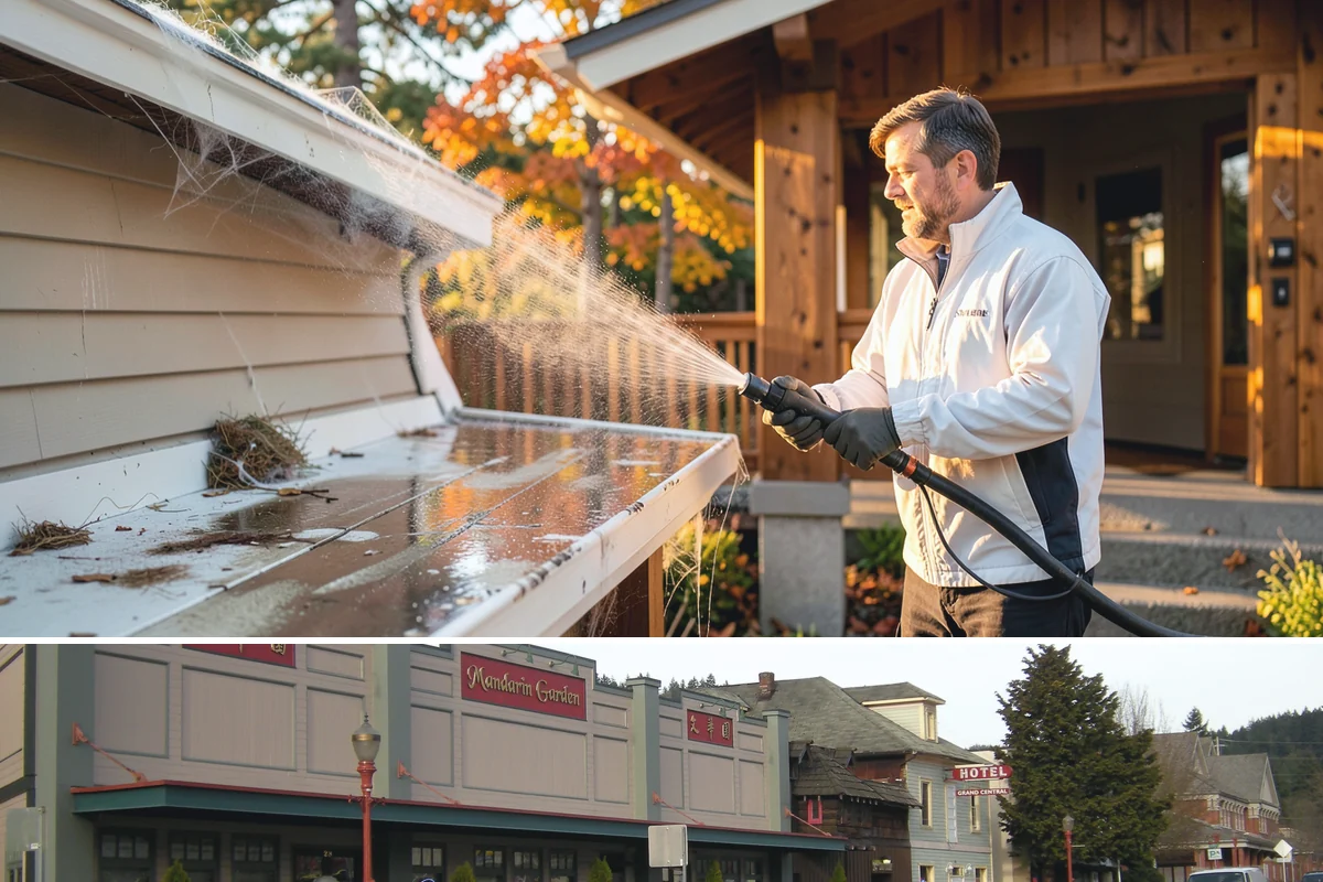Stone Walkway Cleaning in Issaquah, King County, WA - Stone walkways clean best in warm, dry summer weeks that allow the porous surface to dry evenly.