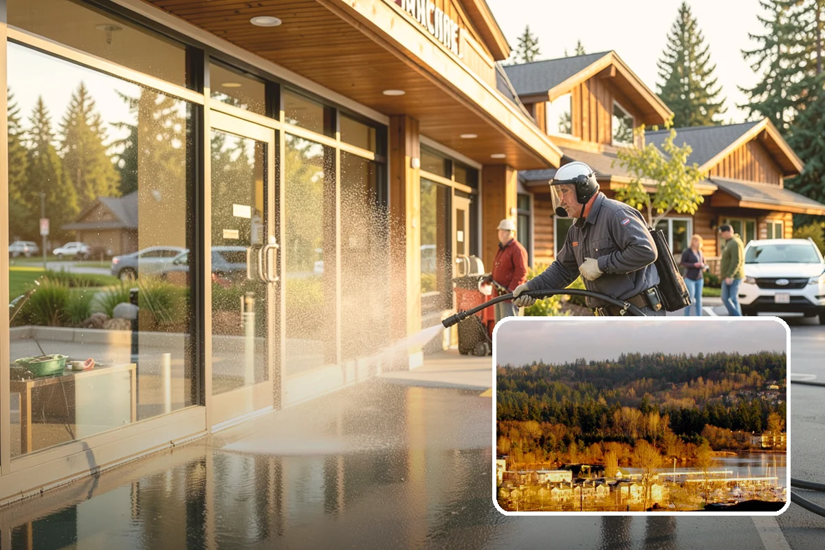 Stone Walkway Cleaning in Kenmore, King County, WA - Avoids etching, pitting, or flaking the stone