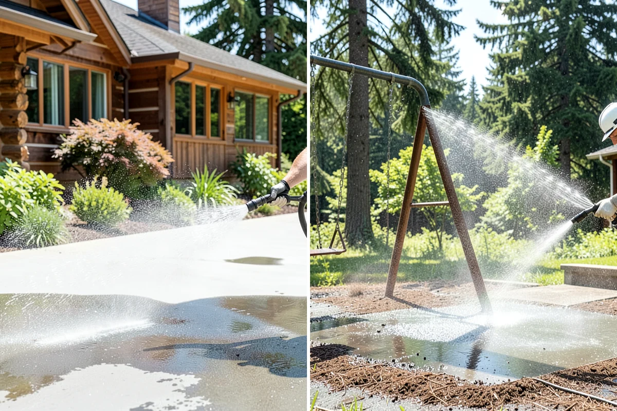 Stone Walkway Cleaning in Kenmore, King County, WA - Assess stone type and test a discreet area