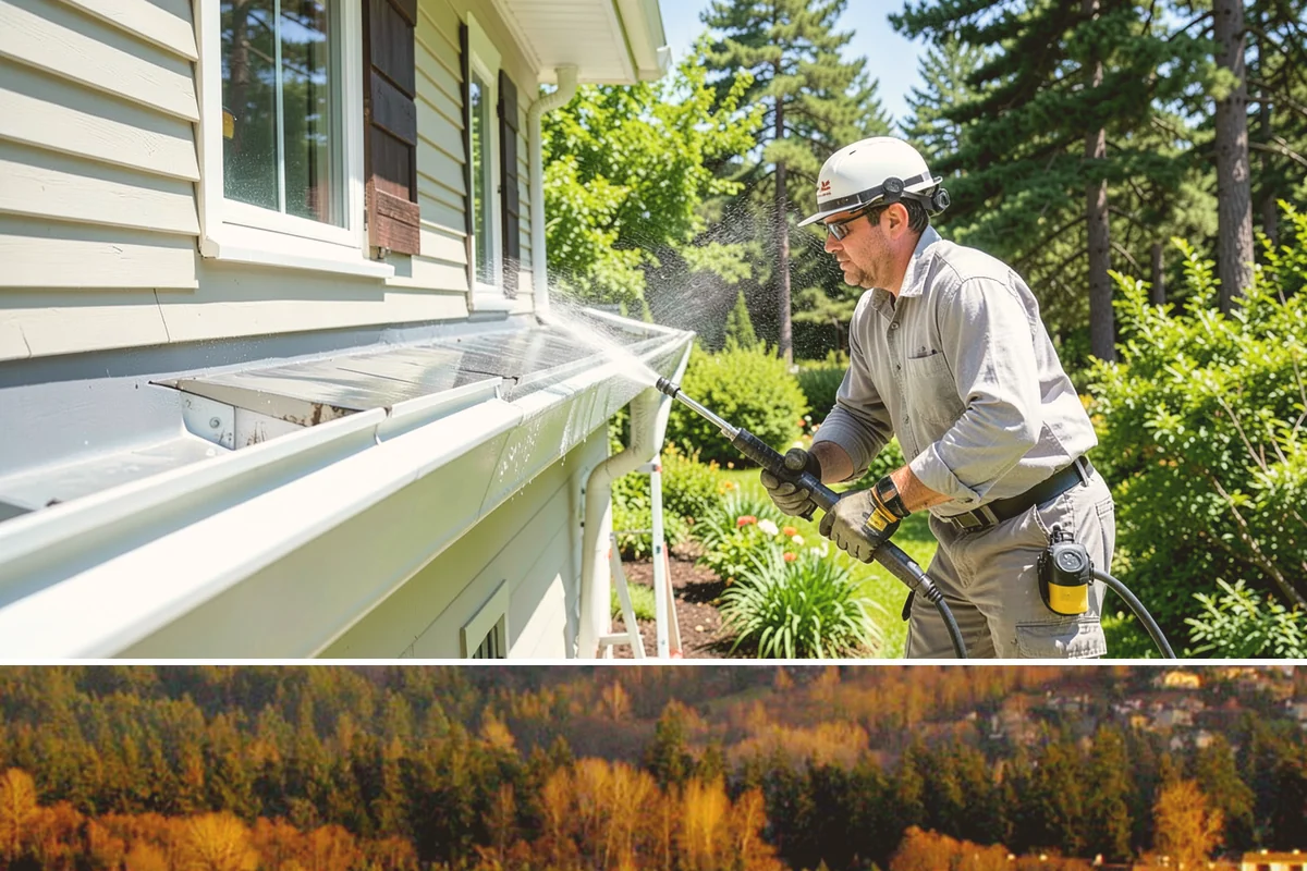 Stone Walkway Cleaning in Kenmore, King County, WA - Stone walkways clean best in warm, dry summer weeks that allow the porous surface to dry evenly.