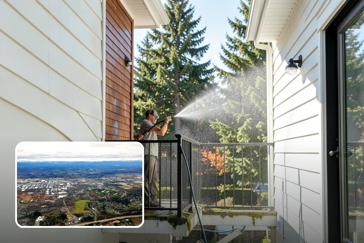 Stone Walkway Cleaning in Kent, King County, WA - Avoids etching, pitting, or flaking the stone