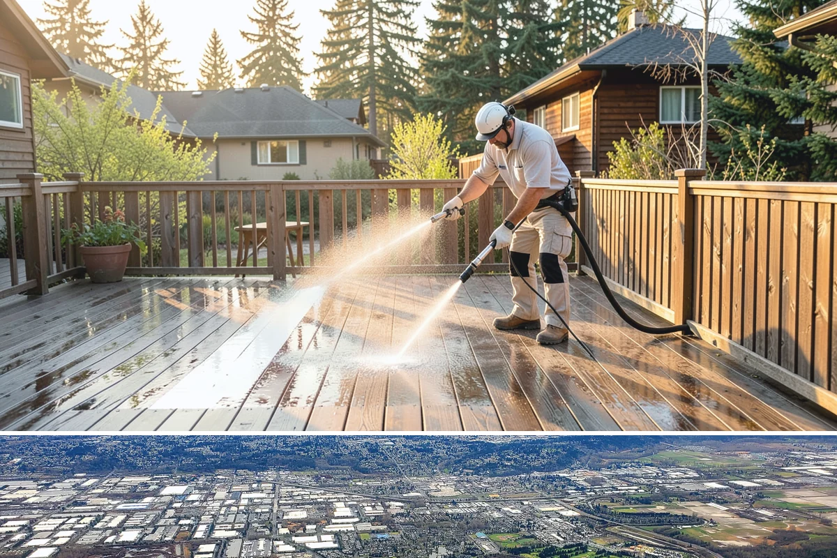 Stone Walkway Cleaning in Kent, King County, WA - Stone walkways clean best in warm, dry summer weeks that allow the porous surface to dry evenly.