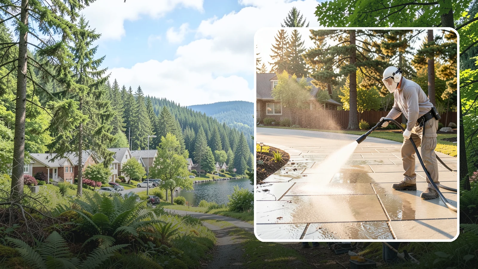 Stone Walkway Cleaning in Lake Forest Park, King County, WA - Clean natural stone walkways with surface-safe methods that lift growth without etching the stone.