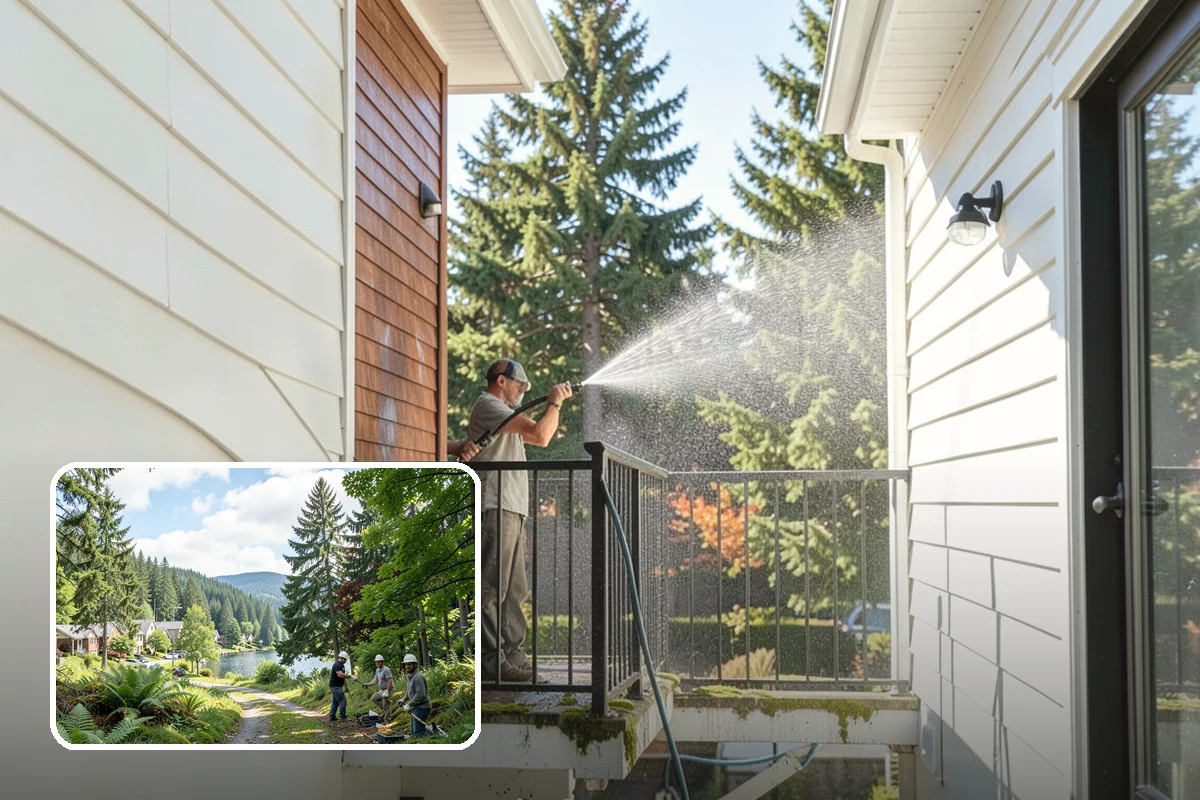 Stone Walkway Cleaning in Lake Forest Park, King County, WA - Avoids etching, pitting, or flaking the stone