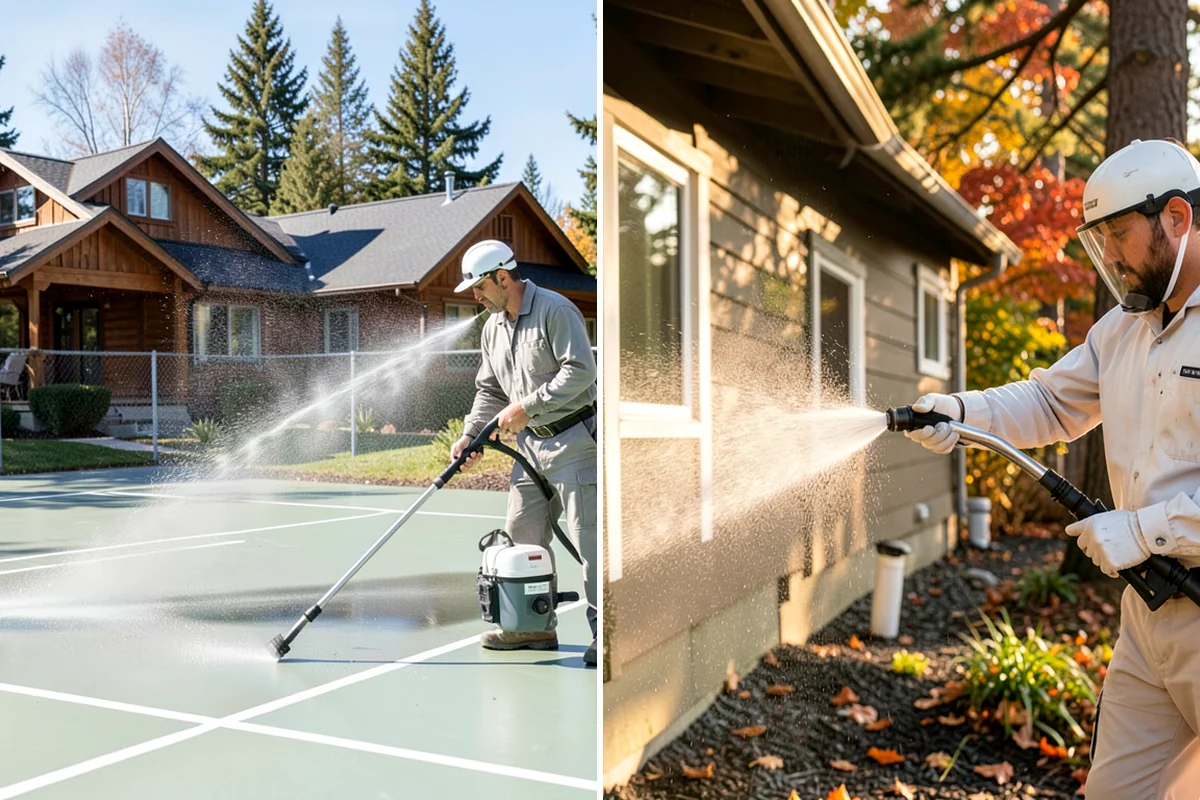 Stone Walkway Cleaning in Lake Forest Park, King County, WA - Assess stone type and test a discreet area