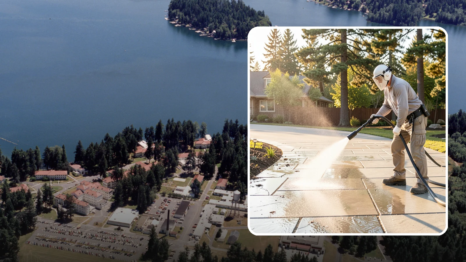 Stone Walkway Cleaning in Lakewood, Pierce County, WA - Clean natural stone walkways with surface-safe methods that lift growth without etching the stone.