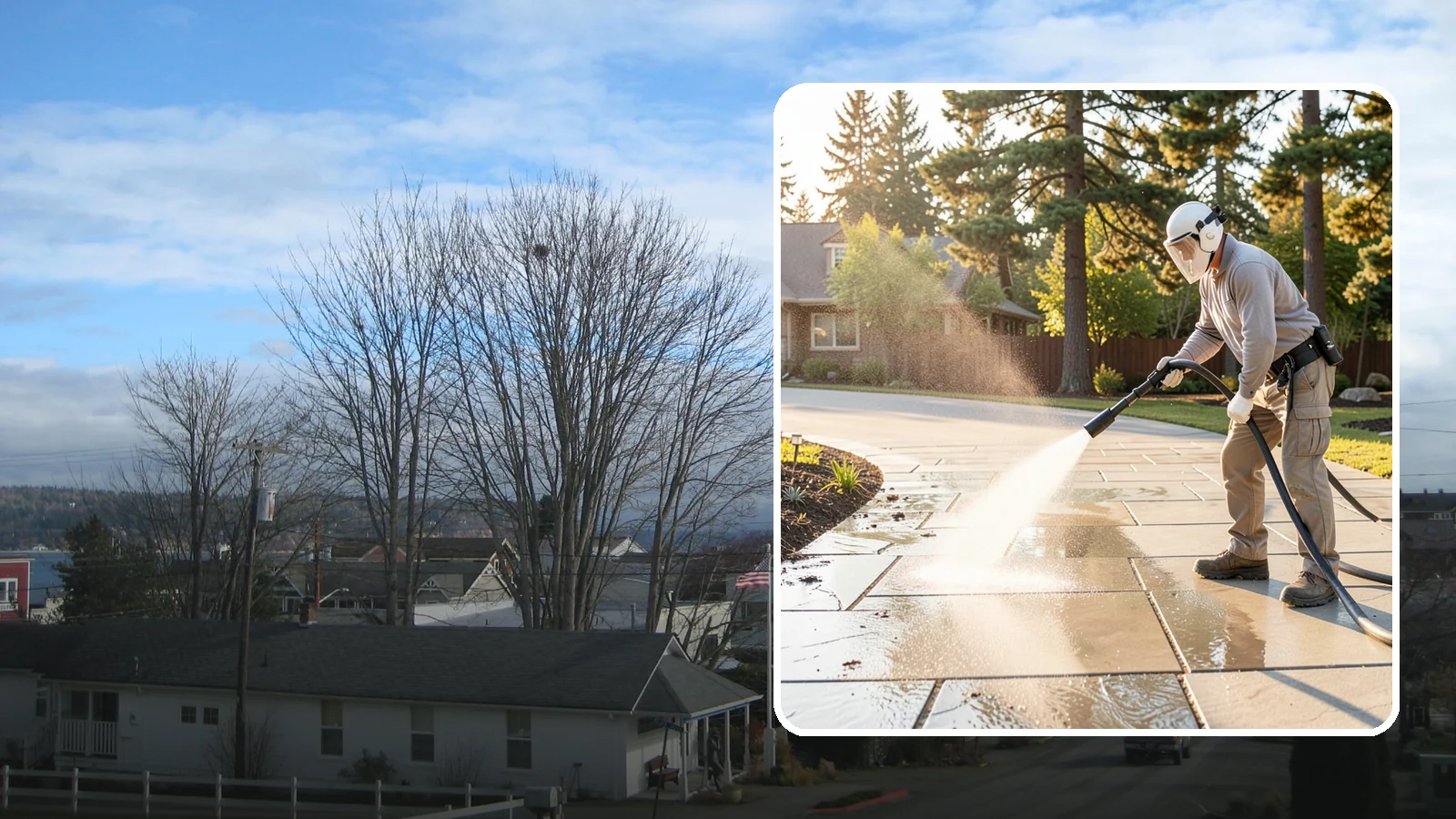 Stone Walkway Cleaning in Langley, Island County, WA - Clean natural stone walkways with surface-safe methods that lift growth without etching the stone.