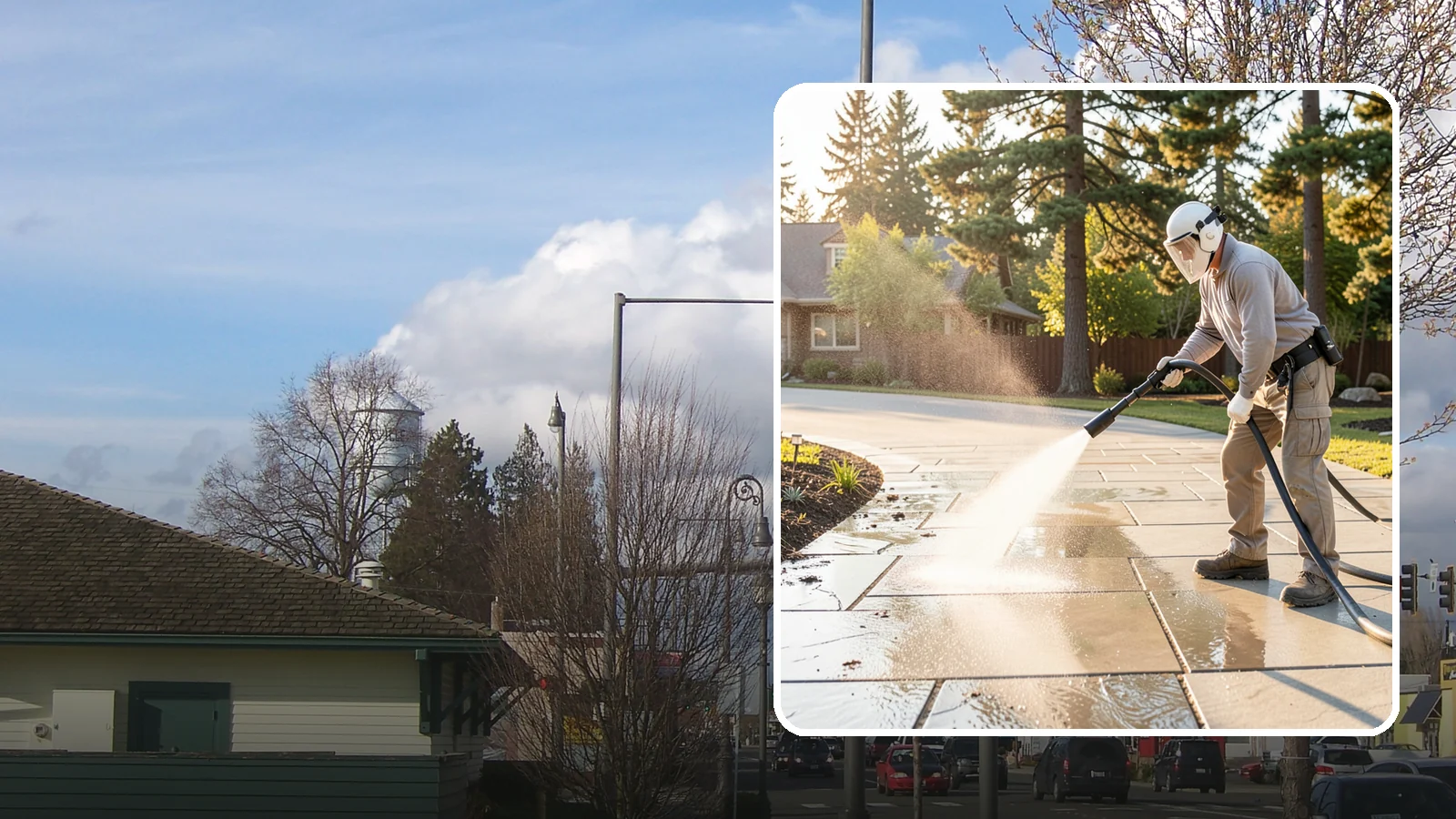 Stone Walkway Cleaning in Marysville, Snohomish County, WA - Clean natural stone walkways with surface-safe methods that lift growth without etching the stone.