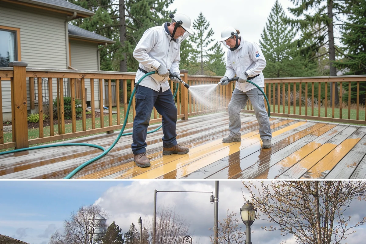 Stone Walkway Cleaning in Marysville, Snohomish County, WA - Stone walkways clean best in warm, dry summer weeks that allow the porous surface to dry evenly.