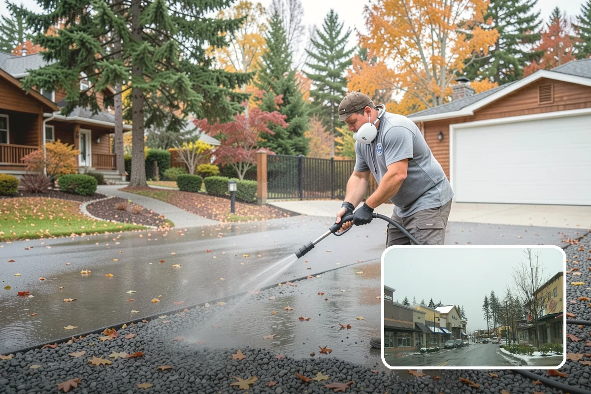 Stone Walkway Cleaning in Mill Creek, Snohomish County, WA - Avoids etching, pitting, or flaking the stone