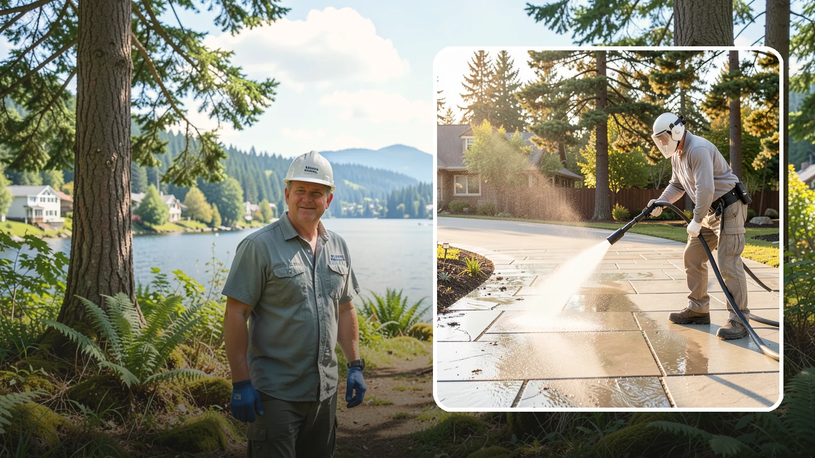 Stone Walkway Cleaning in Milton, King County, WA - Clean natural stone walkways with surface-safe methods that lift growth without etching the stone.