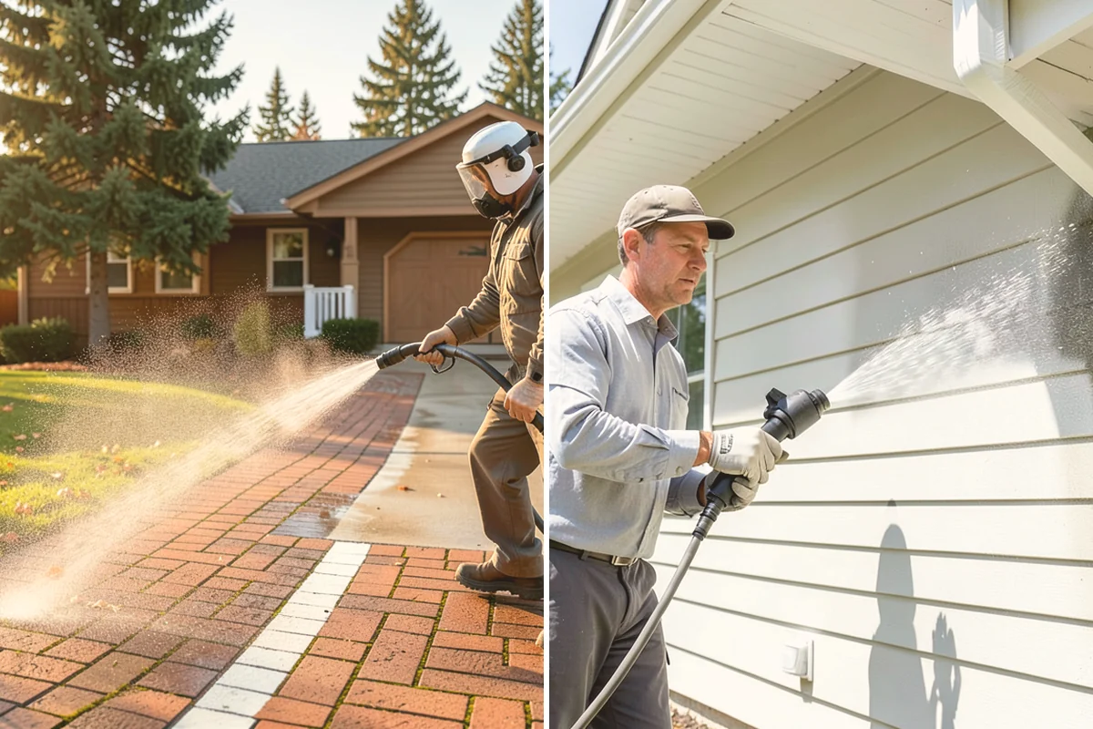 Stone Walkway Cleaning in Newcastle, King County, WA - Assess stone type and test a discreet area