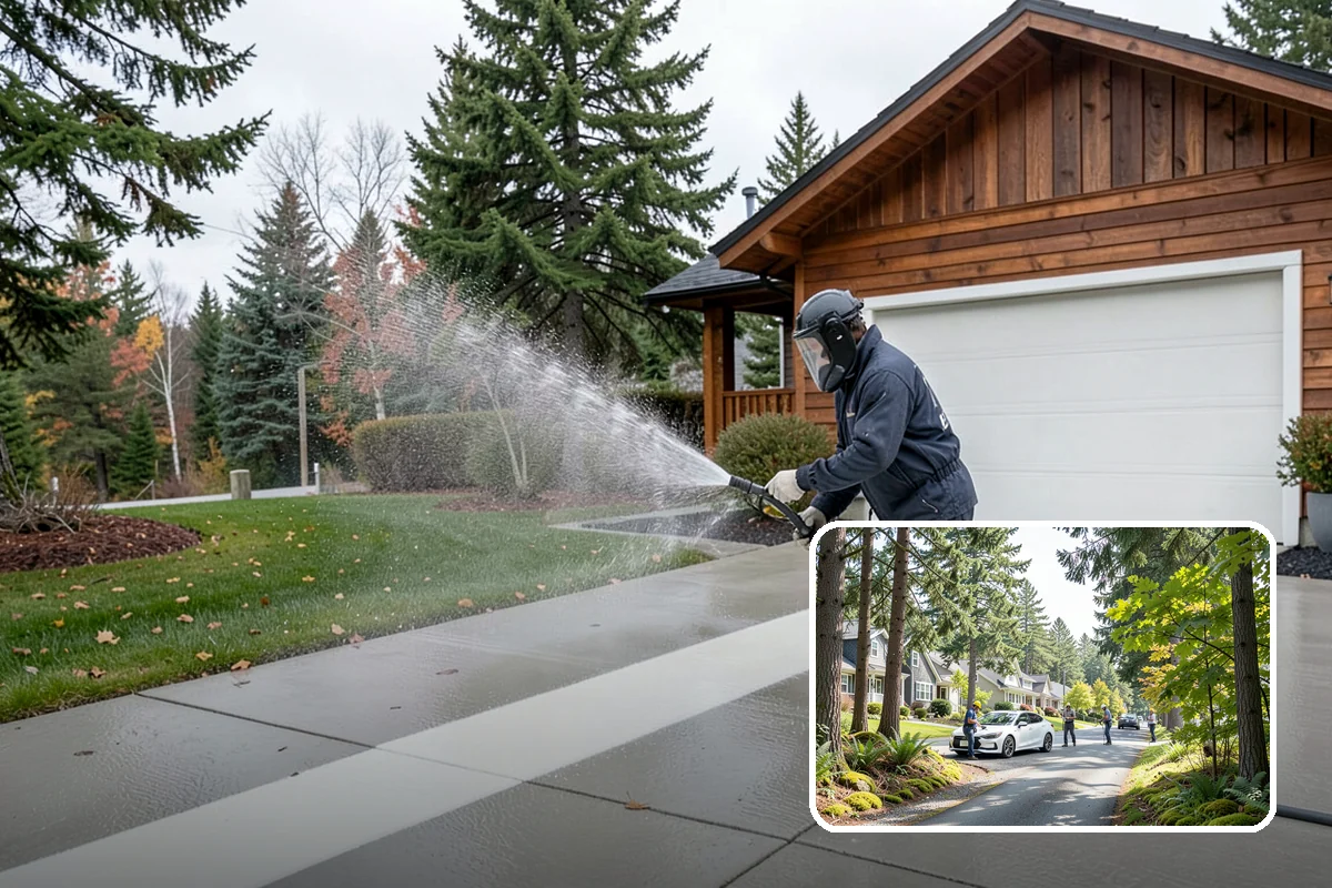 Stone Walkway Cleaning in Normandy Park, King County, WA - Avoids etching, pitting, or flaking the stone