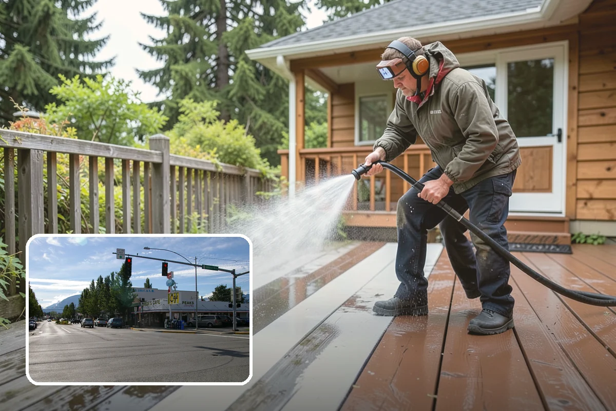 Stone Walkway Cleaning in North Bend, King County, WA - Avoids etching, pitting, or flaking the stone