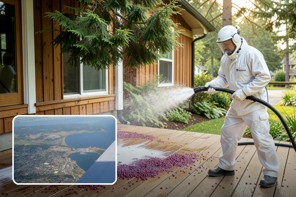 Stone Walkway Cleaning in Oak Harbor, Island County, WA - Avoids etching, pitting, or flaking the stone
