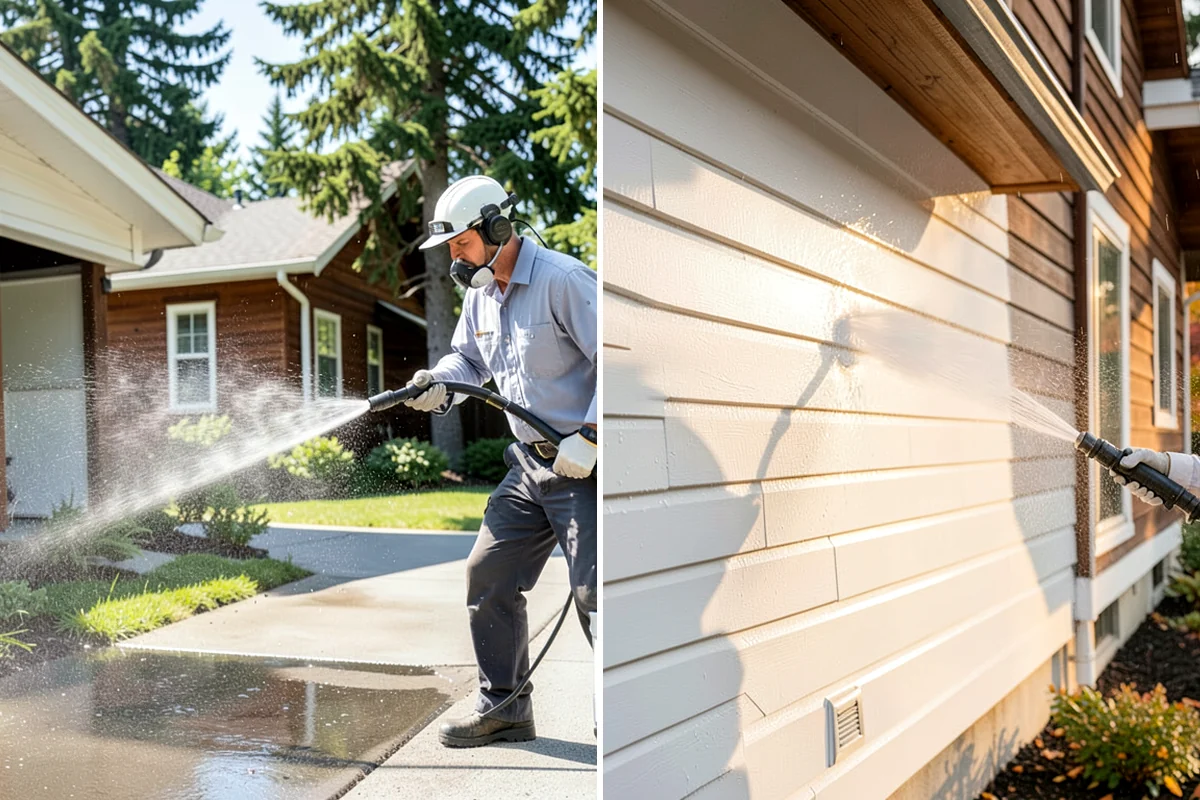 Stone Walkway Cleaning in Puyallup, Pierce County, WA - Assess stone type and test a discreet area