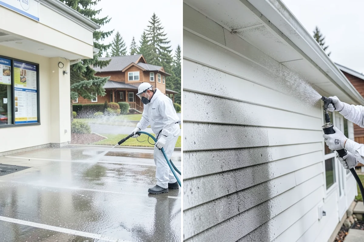 Stone Walkway Cleaning in Redmond, King County, WA - Assess stone type and test a discreet area