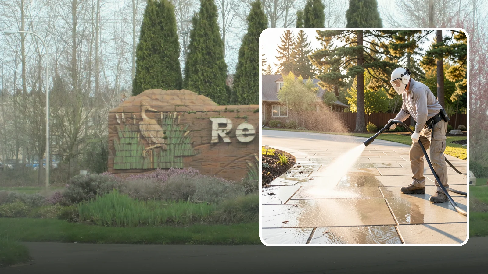 Stone Walkway Cleaning in Renton, King County, WA - Clean natural stone walkways with surface-safe methods that lift growth without etching the stone.