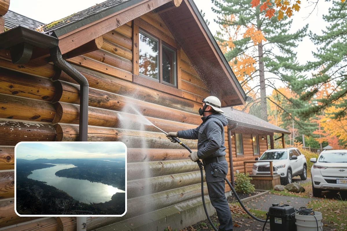 Stone Walkway Cleaning in Sammamish, King County, WA - Avoids etching, pitting, or flaking the stone